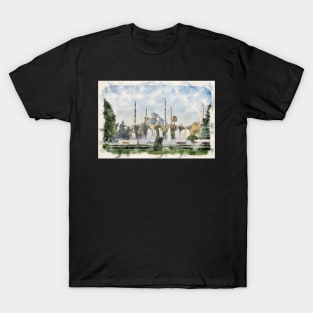 The Blue Mosque or Sultan Ahmet in Istanbul, Turkey T-Shirt